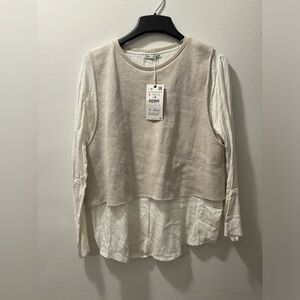 Zara blouse with vest